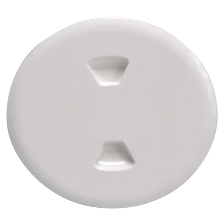 BECKSON MARINE 5" Twist-Out Deck Plate - White DP50-W